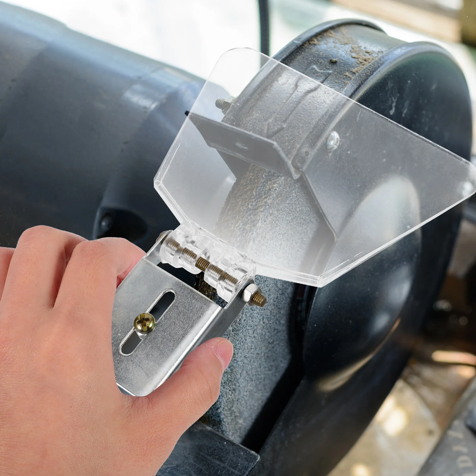 

Transparent Protective Cover Bench Grinder Guard Shield Eyeshields Assembly Safety Accessories Workshop Power Tools Grinding