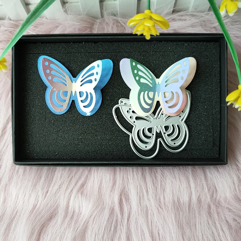 Новая металлическая форма с изображением маленькой бабочки, рельефное украшение для фотоальбома, изготовление открыток «сделай сам»