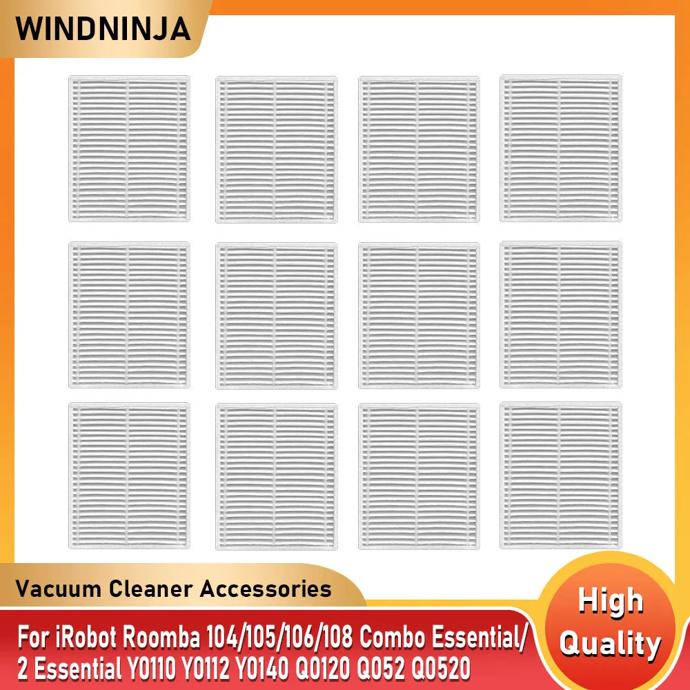 For iRobot Roomba 104/105/106/108 Combo Essential/ 2 Essential Y0110 Y0112 Y0140 Q052 Q0120 Robot Vacuum Hepa Filter Accessories
