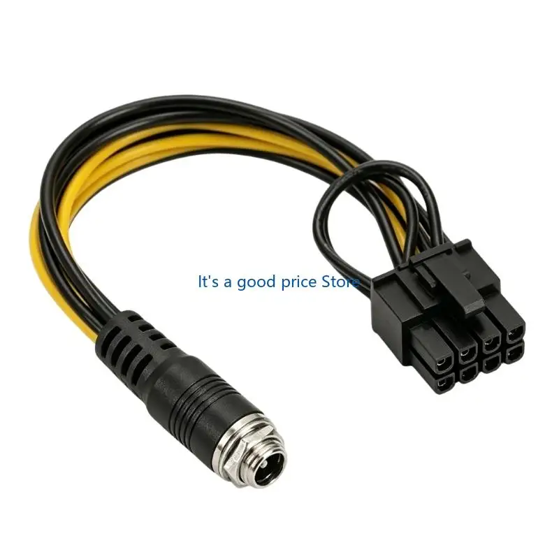  Universal DC5.5x2.1mm To 6Pin 6+2Pin GPU Power Supply Cable For Smooth Current Transmission