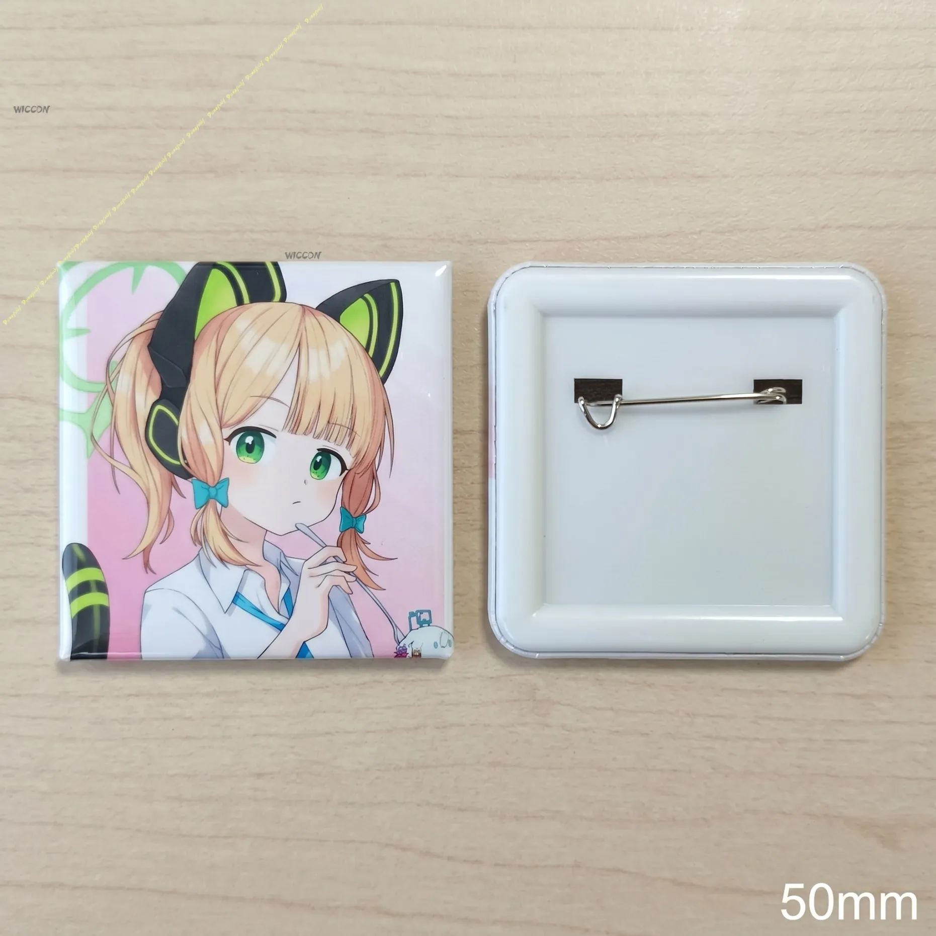 Blue Archive Midori Saiba Badge Saiba Midori Anime Pin Millennium Science School Game Development Dept Collection Midori Saiba