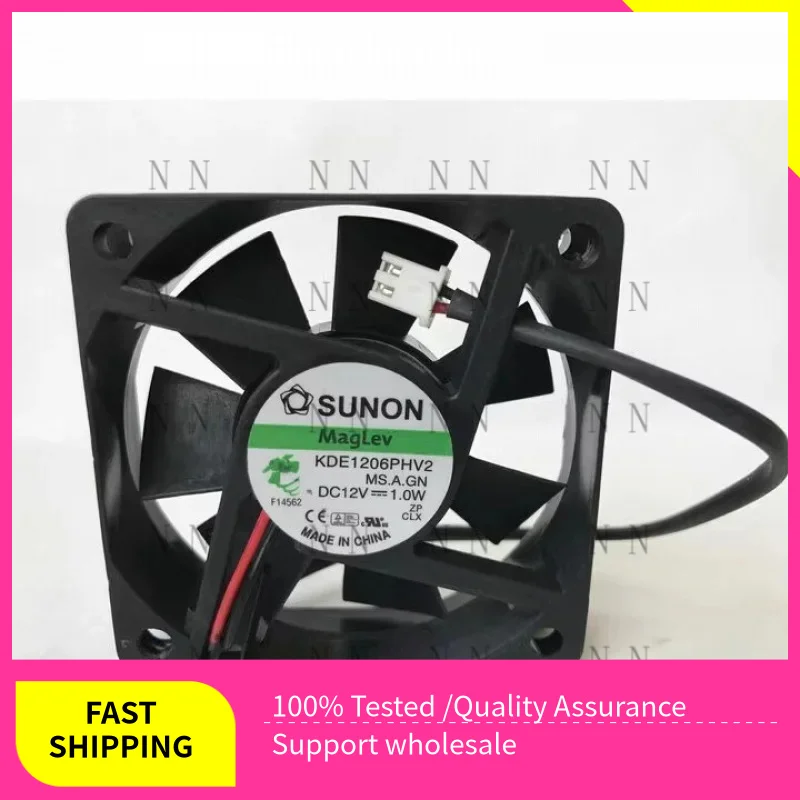 

QGG NEW FOR SUNON 6015 KDE1206PHV2 DC12V 1.0W Magnetic levitation silent fan