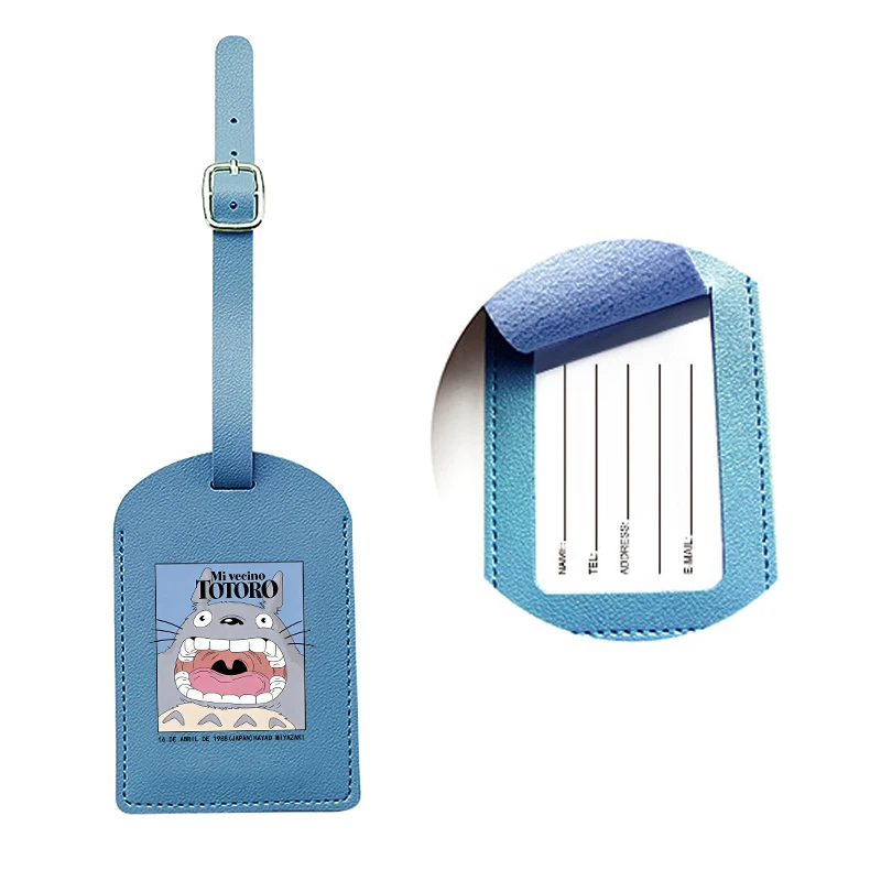 My Neighbor Totoro Travel Luggage Tag for Suitcase Identifier Label Baggage Boarding Bag Tag Name ID Address Holder Accessorie