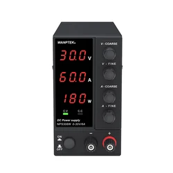Wanptek Adjustable DC Power Supply Laboratory Regulator Switching Bench Power Supply Input 115V230V Lab Bench Power DC