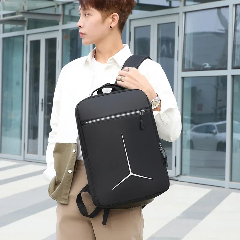Anti Theft USB Waterproof Hard Shell EVA Laptop Backpack Business Travel Motorcycle Rucksack for Men Fashion view 4
