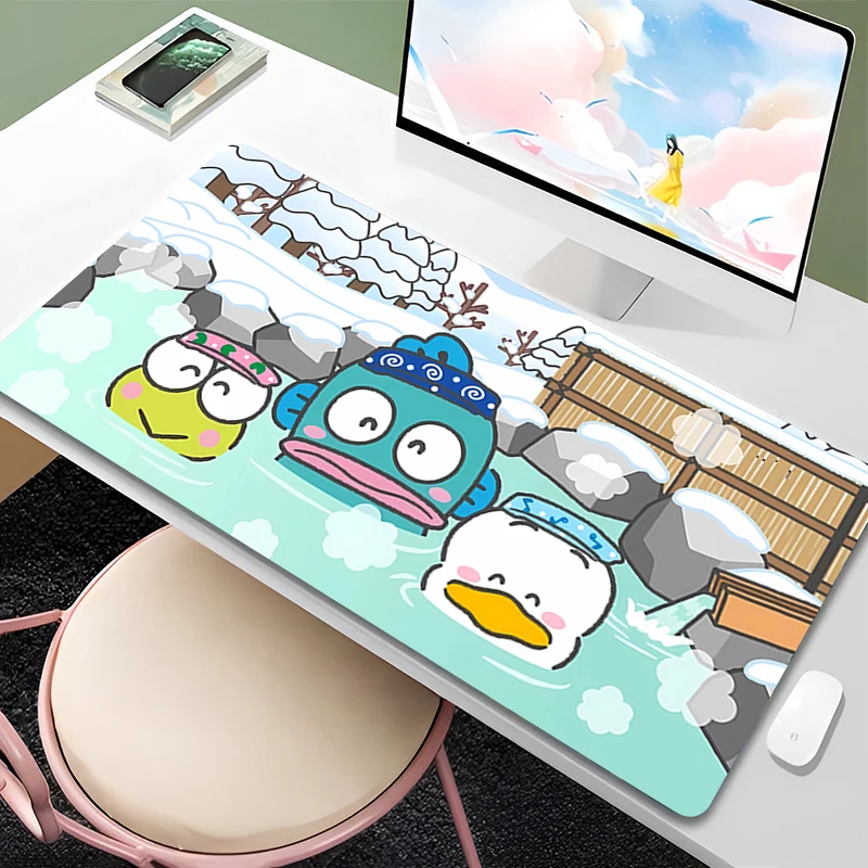 

Mouse pad kerokerokeroppl Hangyodon Pochacco large Gaming Desk Mat Computer Keyboard desk pad Mats Home Decor Sanrio Kawaii