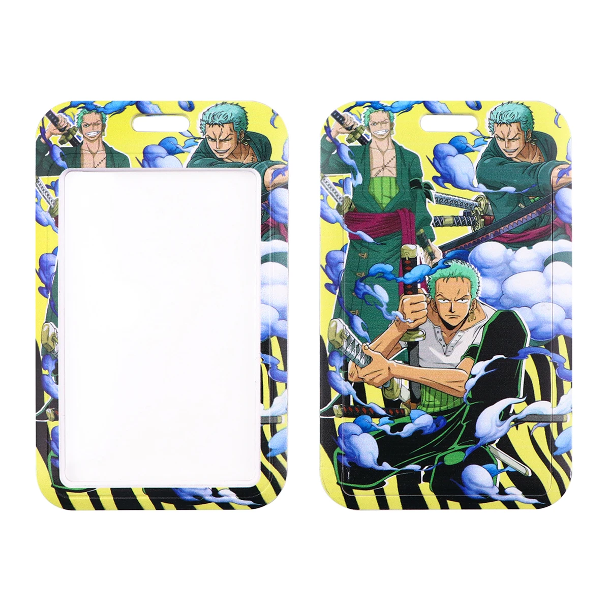 Japonia Anime Cartoon Zoro smycz na szyje smycze do kluczowego identyfikatora siłownia komórka pokrowiec na karty USB uroczy breloczek zabawka prezent