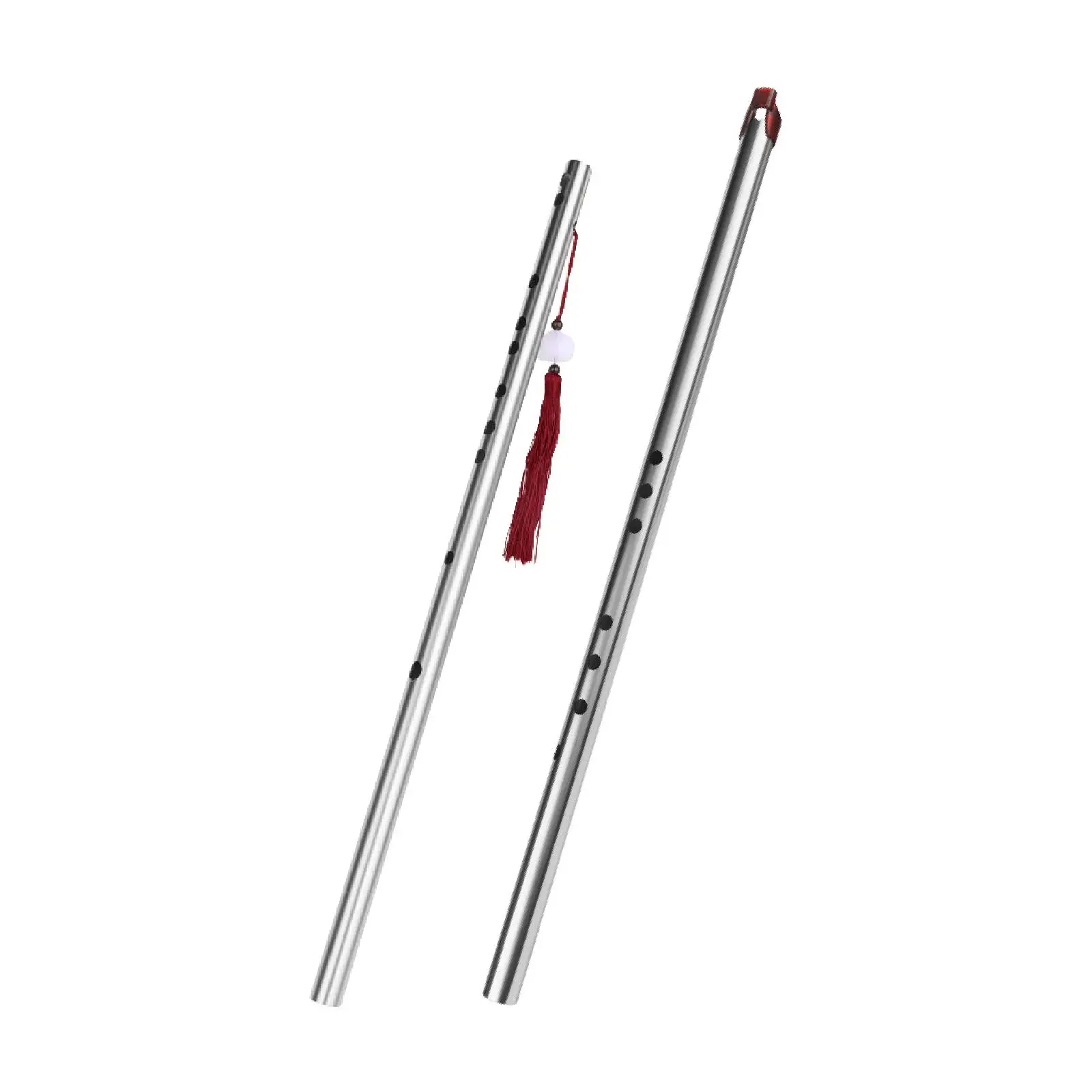 Flûte chinoise en acier inoxydable, son stable, débutant, légère, compacte,