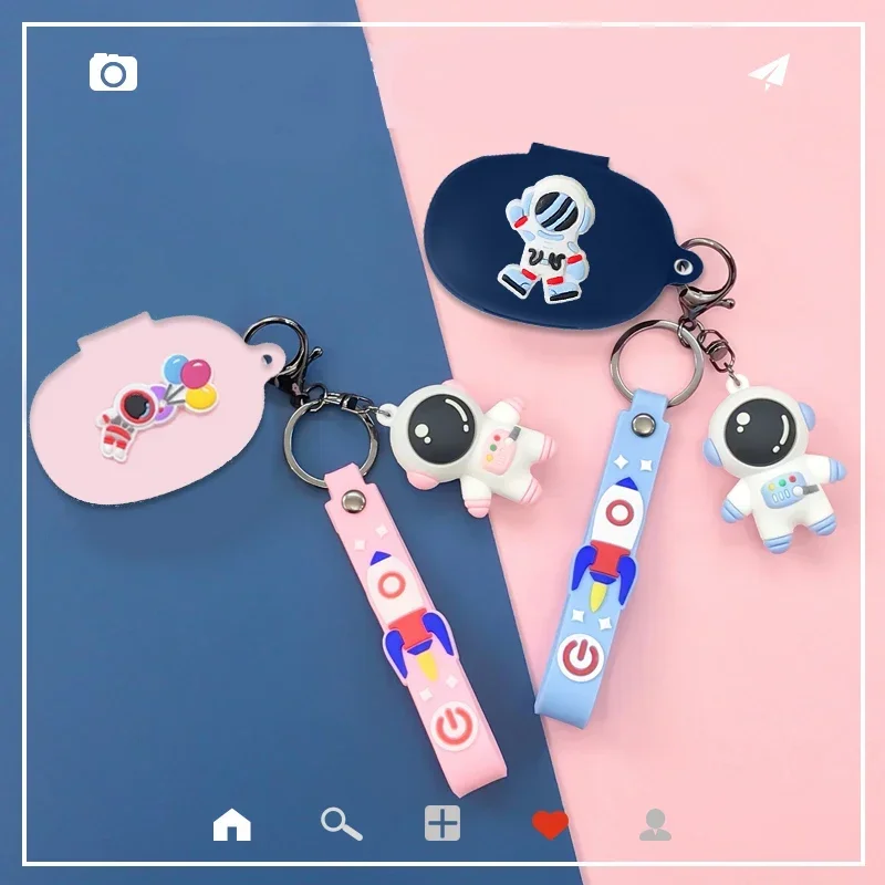 For Xiaomi Redmi Buds 4 Lite Case Cartoon Astronaut / Rabbit Cover Fundas Cute Silicone Earphones Case redmi 4 Lite case