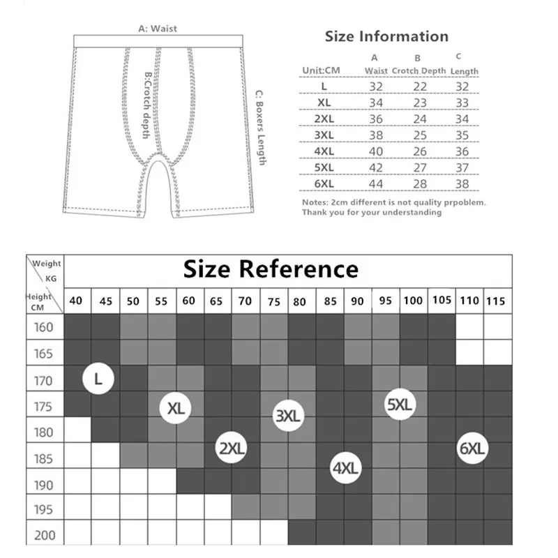 男性用ロングコットンボクサーパンツ,スポーツ下着,黒のパンティー,白いボクサーパンツ,下着,ロイヤルブルー,6xl,5xl,4xl