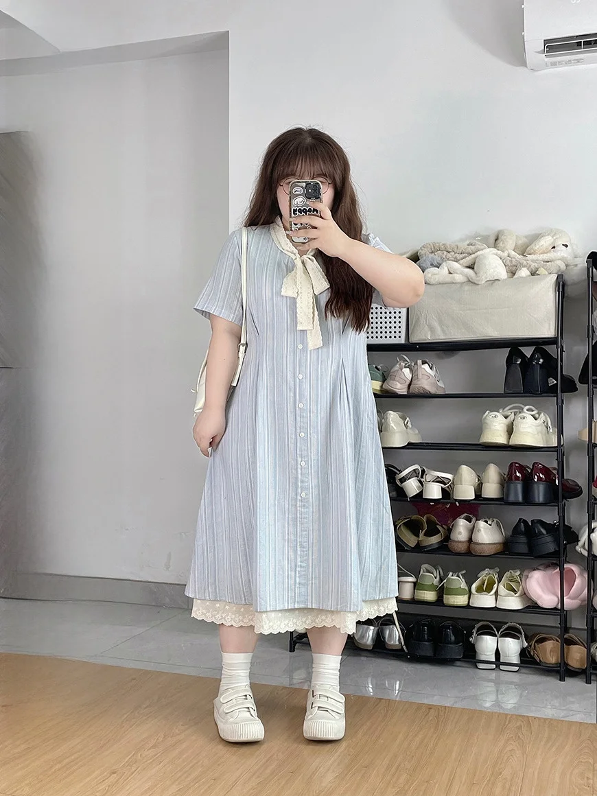 

Синий кружевной узел больших размеров Dr для похудения LT STUDIO Женская мода Повседневная полиэстер из смеси хлопка ort Sve Dr