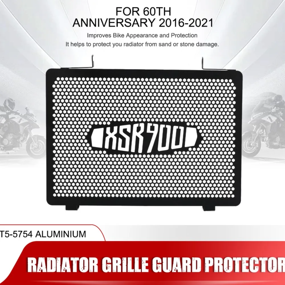 Radiator Grille Guard Cover Water Cooler Guard Protector Fit FOR YAMAHA XSR900 60TH ANNIVERSARY XSR900 2016-2021 Accessories