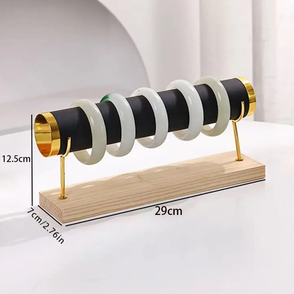 Jewelry Bracelet Watch Display Stand Organizer Wooden Creative Jewelry Rack Bracelet Storage Home Accessory Single Layer