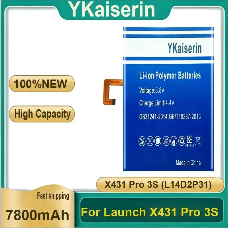 

Для Launch X431 Pro 3S L14D2P31 7800 мАч аккумулятор для планшета сильная совместимость прочный