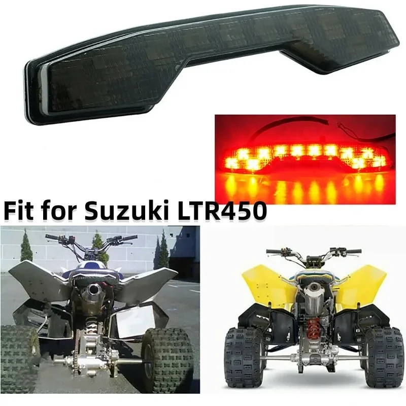 

Задний фонарь для мотоцикла TailIight ATV для Suzuki светильник LTR 450 Quadsport LTR450 35710-45G00 35710-45G00, дымчатый черный/красный корпус