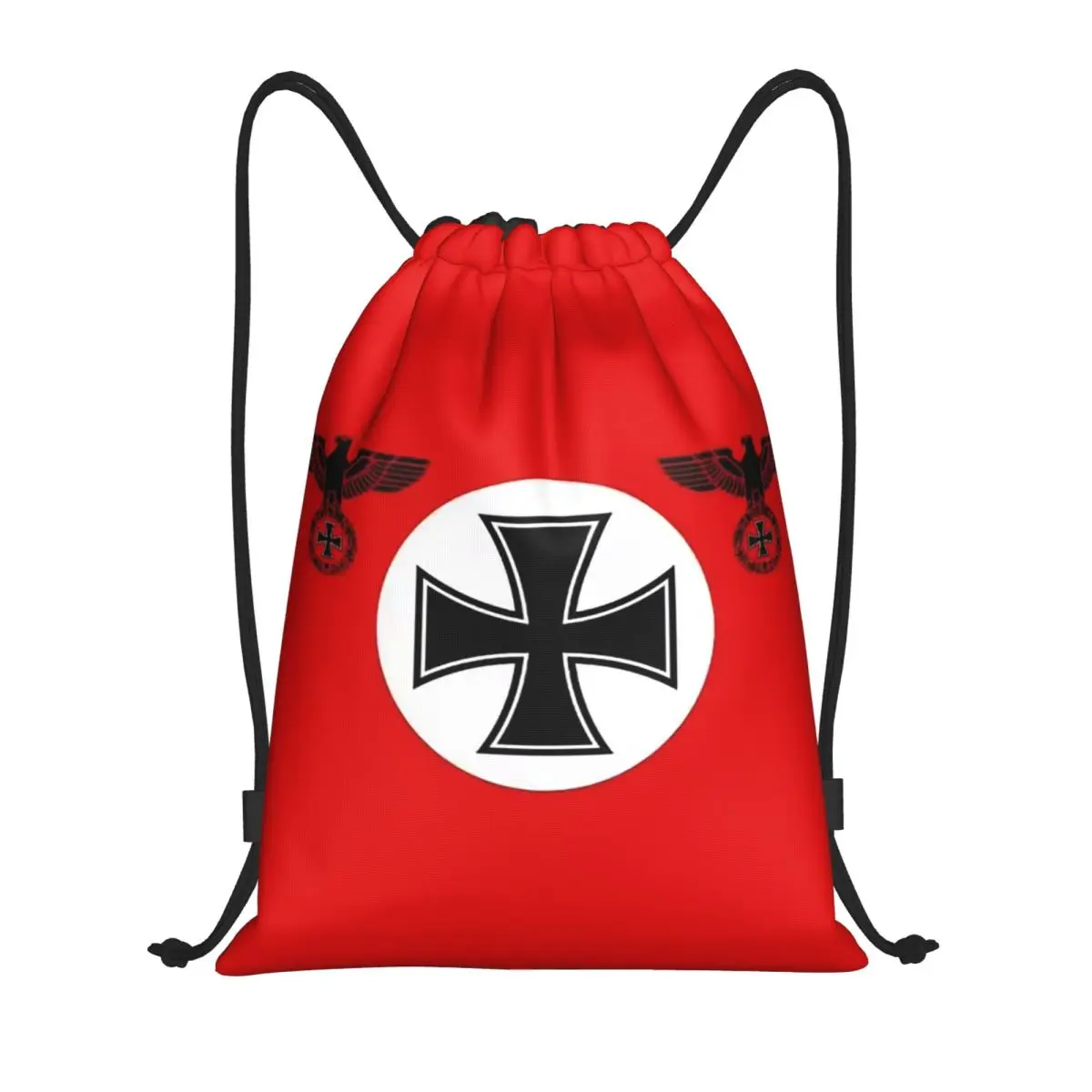 

Iron Eagle Reich Large Empire German Backpacks Portable Drawstring Bags Sundries Bag Book Bags for Man Woman School