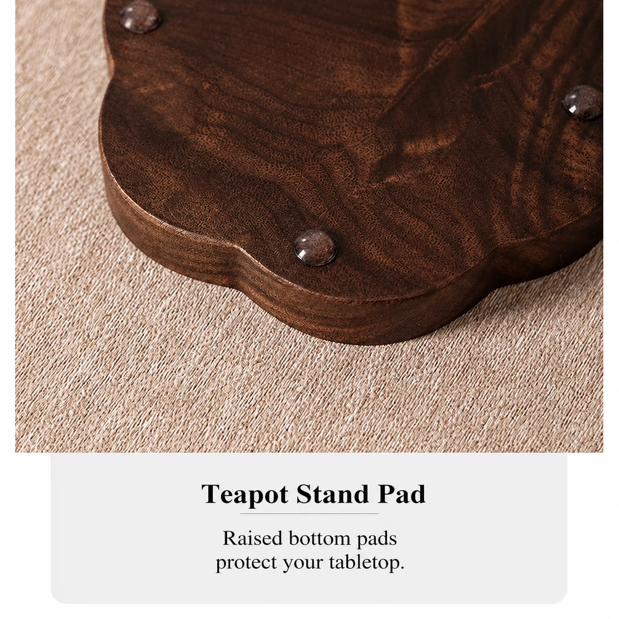 Table Decoration Decorative Nacre Inlaid Coaster Cup Coaster Raised Base Tea Cup Mat For Tea Preparation Private Tearoom Home