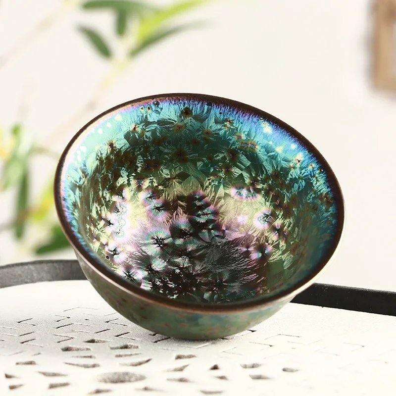 Change Colorful Teacups Pigmented Jianzhan Kung Fu Cups Tea Environmentally Friendly Tea Bowl Drinkware