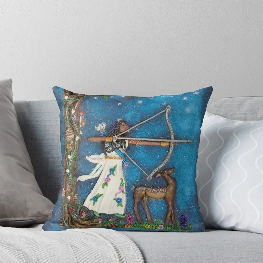 

Diana Goddess of the Moon and Hunt - Artemis Throw Pillow Christmas Throw Pillows Covers Covers For Sofas pillow