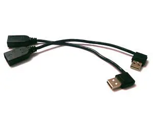 Cablecc CYDZ 2 шт. USB2.0 угловой Удлинительный кабель «штырь-гнездо», 0,2 м