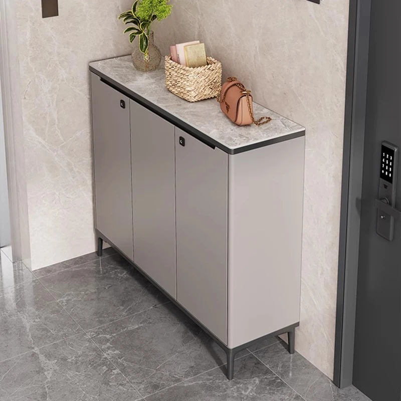 

Modern Vertical Shoe Cabinet Organizer Storage Living Room Mobile Display Luxury Box Shoe Shelf Wooden Gabinete Home Furniture