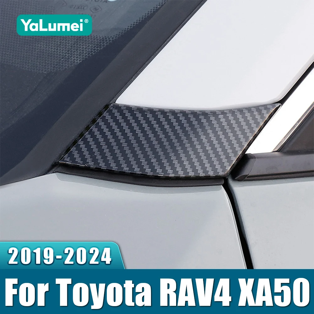 

Для Toyota RAV4 XA50 2019 2020 2021 2022 2023 2024 RAV 4 Гибридная передняя стойка автомобиля, декоративная крышка, внешние аксессуары автомобиля