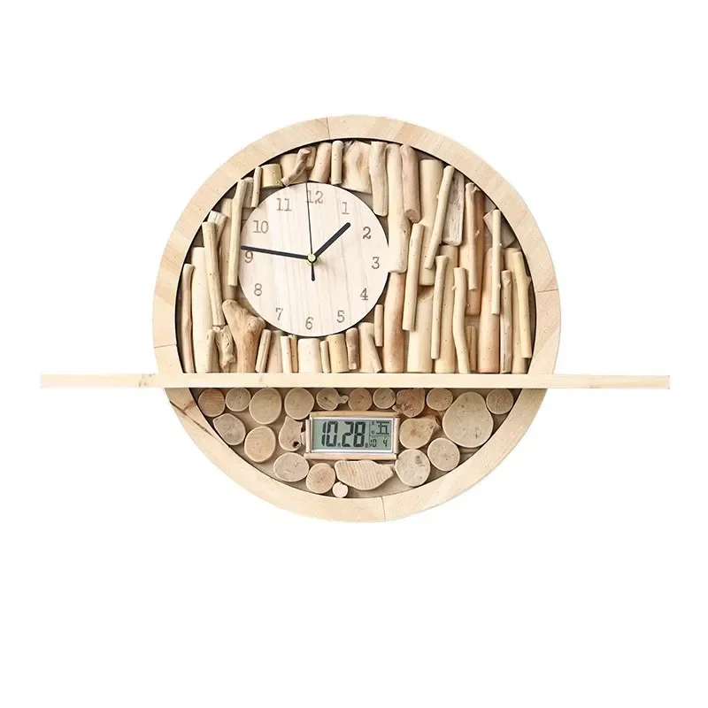 Dining room, living room clock, wall clock, perpetual calendar wall hanging, no punching decoration
