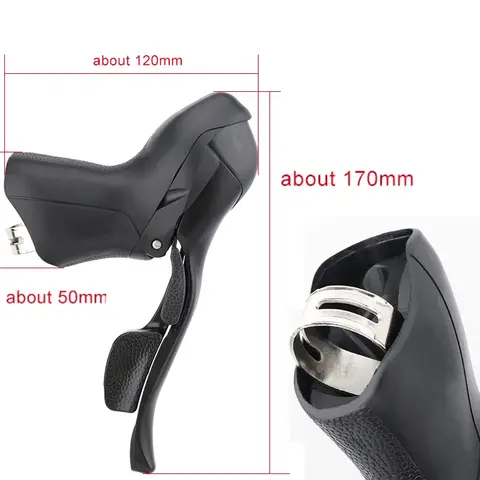 Micronew 3x8 3x9 Växelreglage 3x7 3x10 2x8 2x7 2x9 Växelreglage Cykelväxelreglage 10-växlade växelreglage Landsvägscykel för Shimano 8 best sales Shimano Claris R2000 2x8-växlad - №7