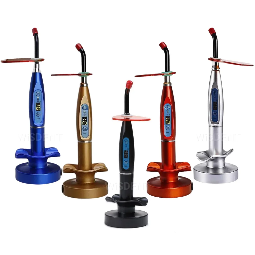 

Curing Light LED Lamp Unit Colorful Wireless Cordless 5W Big Power Light Cure Intra Oral Rechargeable Equipment