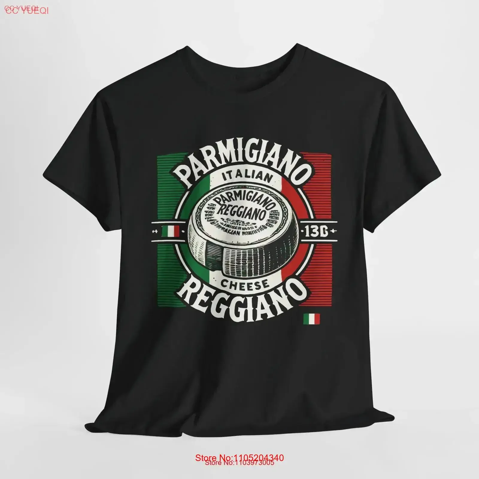 Parmigiano Reggiano Parma queso Camiseta de algodón pesado Top vintage lavado ligeramente versátil homme moda Casual suave