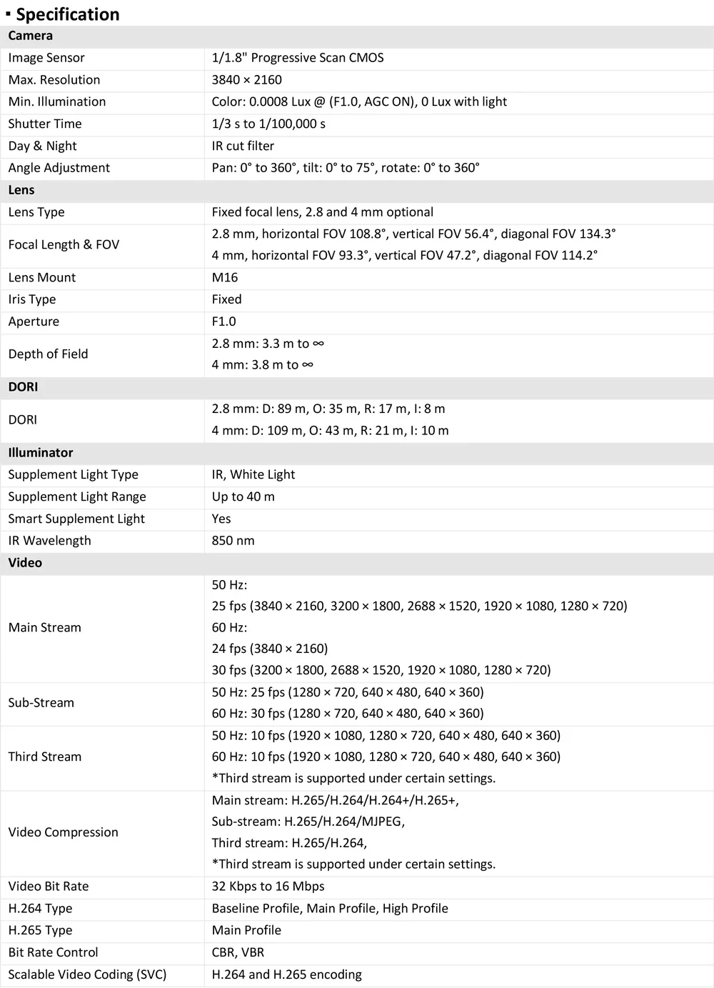 Hikvision 8MP IP Camera DS-2CD2387G2H-LIU 4K Smart Hybrid Light With ColorVu Built-in Mic Dual-Light Fixed Turret Network Camera
