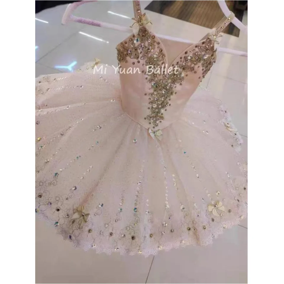 New pink ballet dress TUTU professional custom high-end ballet Fairy doll dance children adult performance dress women ballet