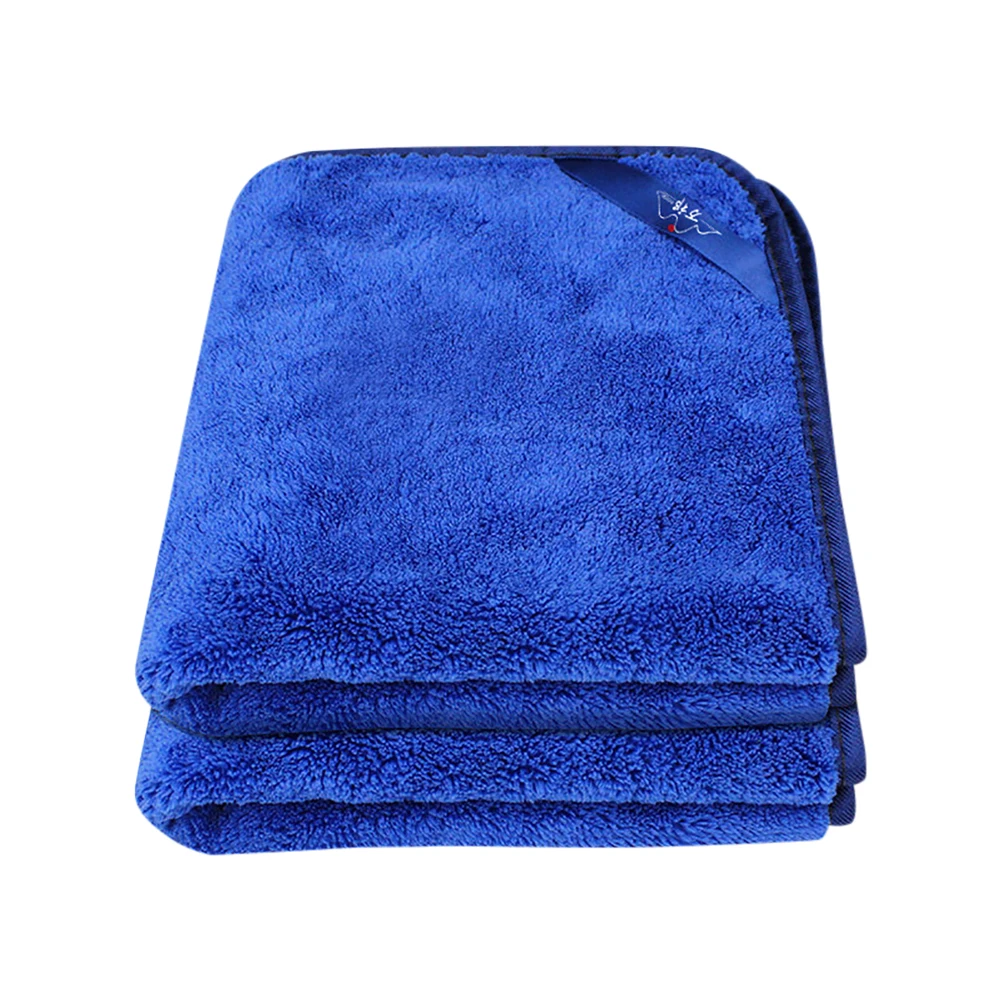 Car Wash Towel Microfiber Coral Fleece Hemmed Towels High Absorbent Ultra-Soft Drying Towels Cleaning Cloth Not shedding hair