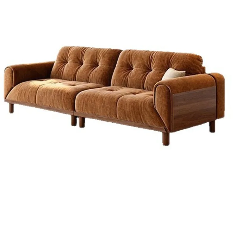 Chenier fabric solid wood armrest rotatable sofa