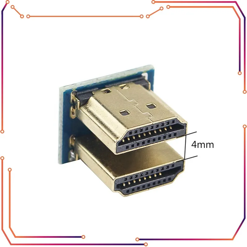 MICROBOT 1080P Male to Male Adapter for Raspberry Pi 3 4 HDMI-compatible Converter LCD Touchscreen Display