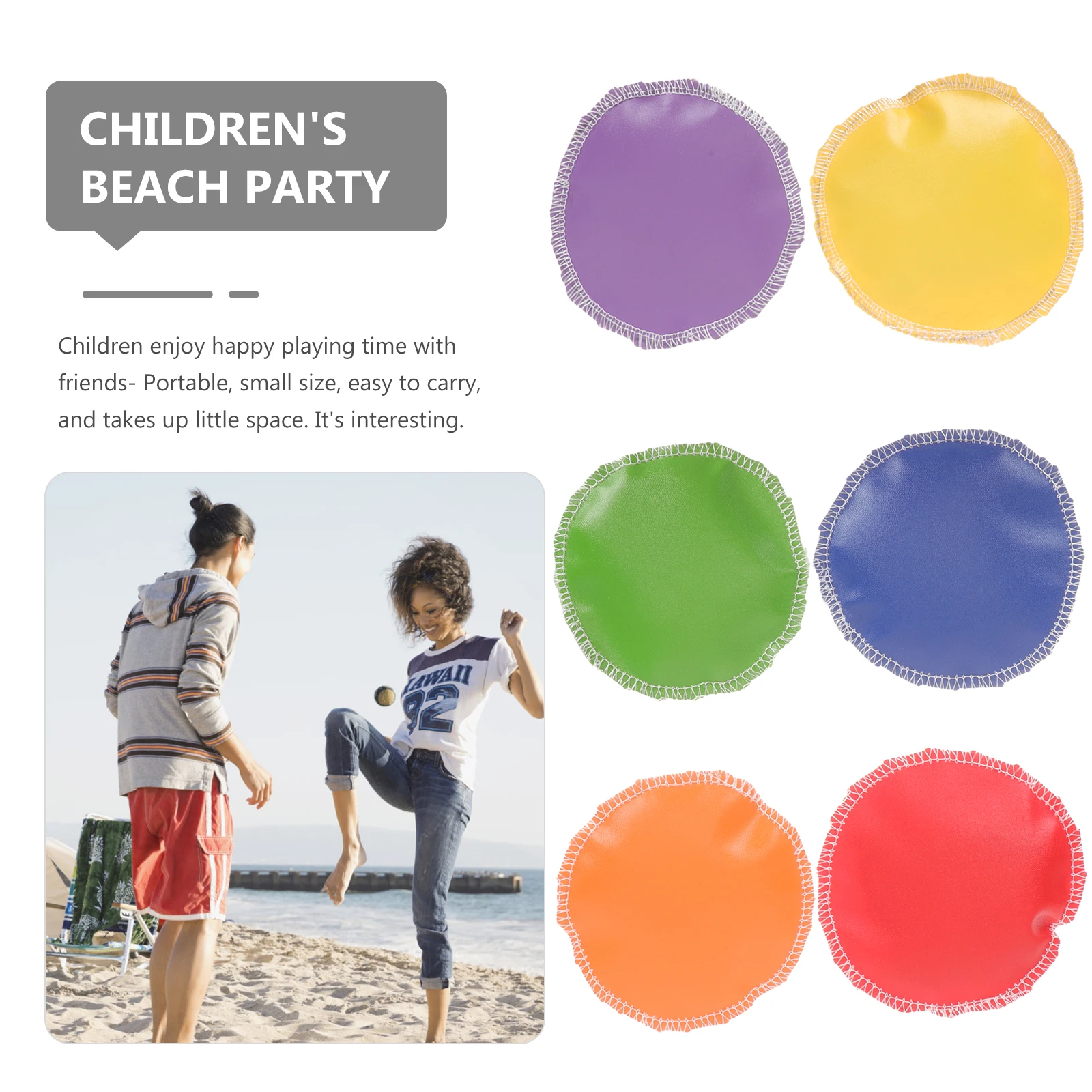 

6 Pcs Digital Sandbag Beanbags for Kids Safe Tossing Game Outdoor Toys Portable Small Size Fun Interactive Family Party