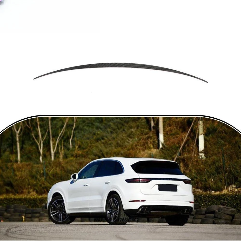 

Carbon Fiber Rear Trunk Spoiler Wing forPorsche Cayenne Turbo S Sport Utility 2018 2019