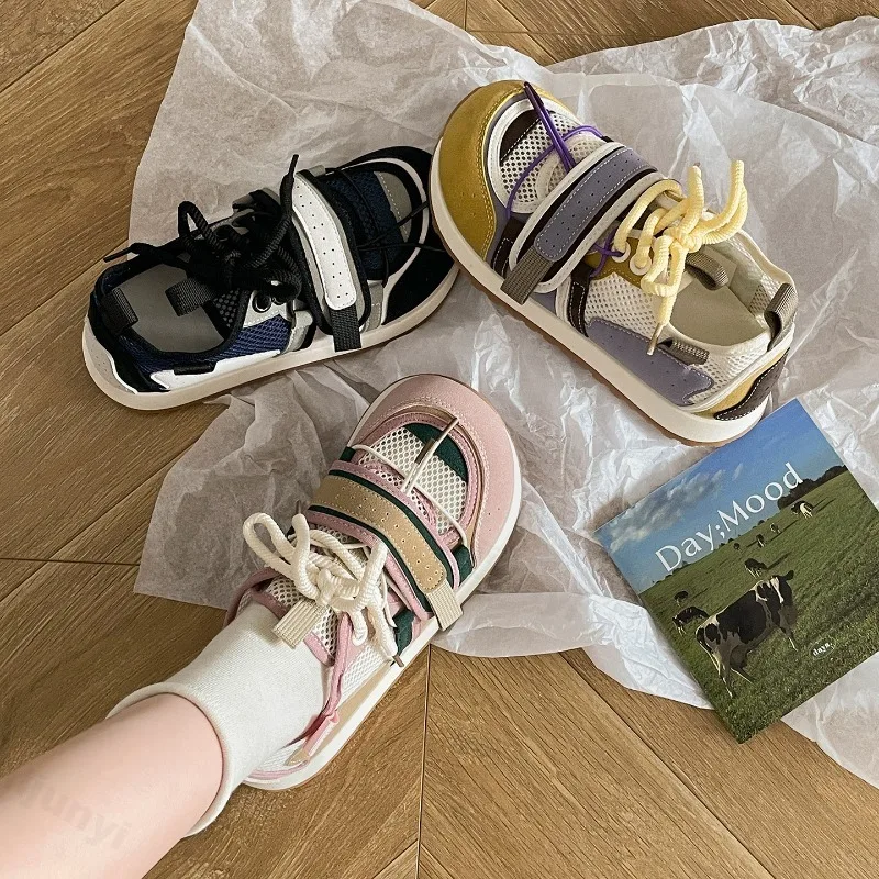 

Модная спортивная повседневная обувь на толстой подошве в стиле ретро для женщин, весна 2024, новые удобные удобные кроссовки на мягкой подошве с цветными блоками
