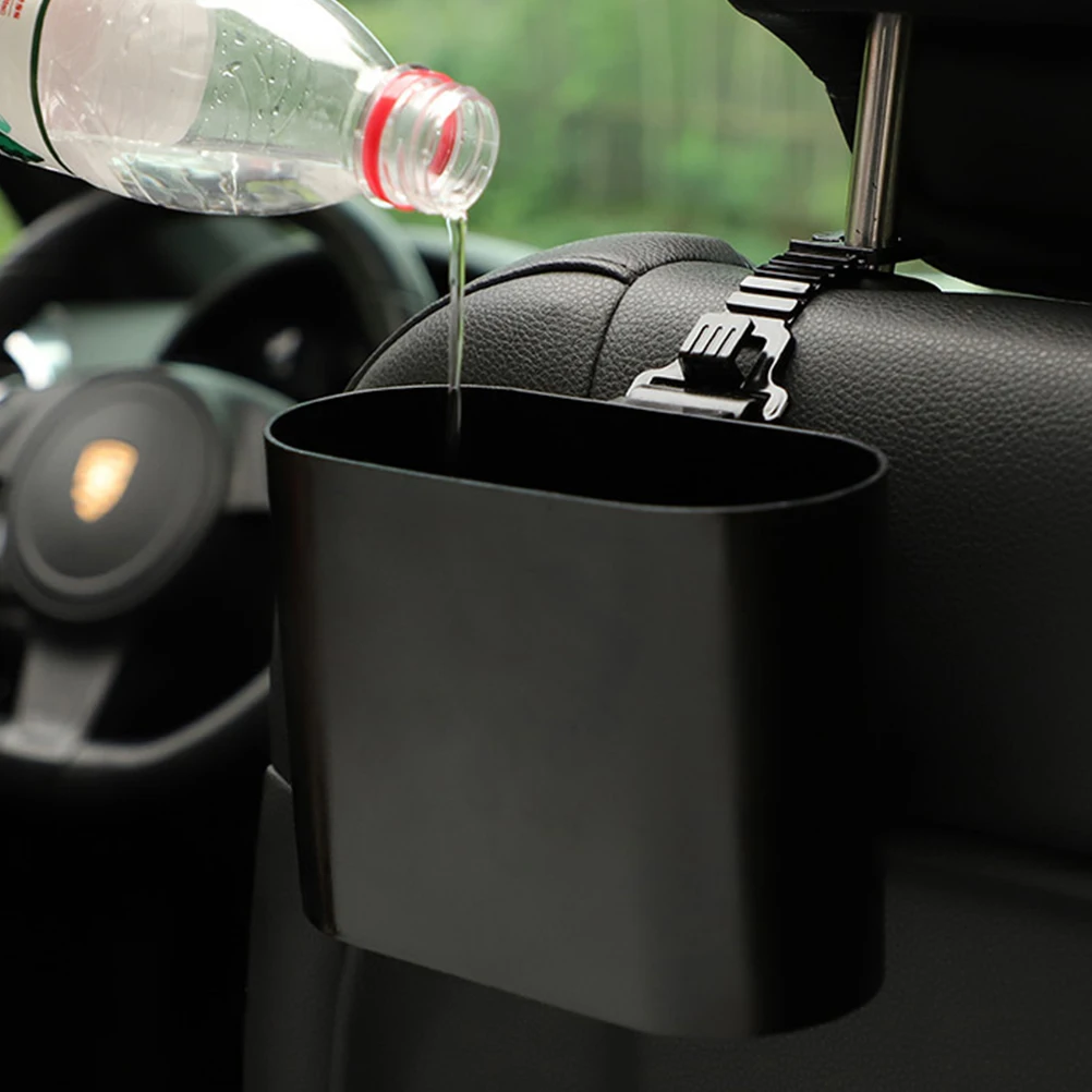 

Trash Can 206 Black Large Capacity Durable Multi Functional Car Storage Travel Home Desk Organizer Leak Proof Washable Garbage