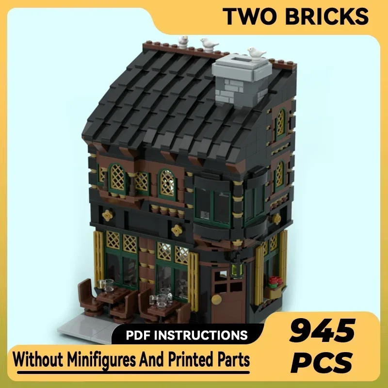 City Street View Model Moc Building Bricks kebab Pizza Shop Technology Modular Blocks Gifts Christmas Toys DIY Sets Assembly