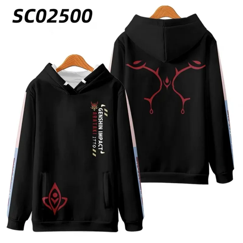 

Genshin impact arataki itto 3d printing man/woman autumn fashion game hoodies sweatshirt long sleeves pollover