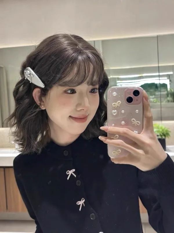 

Korean Design Knot Bla Knitted Open Cardigan Women's Autumn Winter Sweater Jaet High-End Inner Wear Base Top