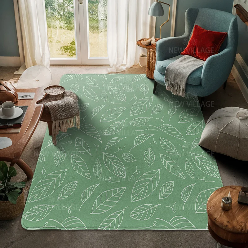 House entrance carpet Home door mat Room Bath Foot bathroom non-slip Kitchen water absorption rugs Modern Nordic boho plant view 2