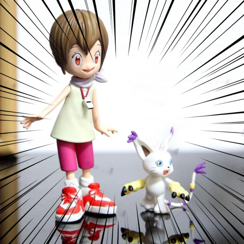 

In Stock Digimon Anime Figures Yagami Taichi Figure Takenouchi Sora Figurine Digimon Adventure Statue Model Customized Toys Gift