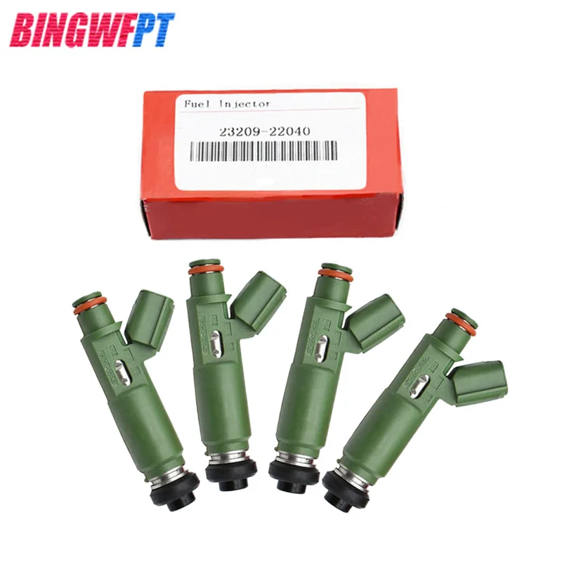 4PCS/LOT Fuel Injectors With Red Box 23250-22040 23209-22040 2325022040 2320922040 For Corolla Matrix Celica For Vibe Chevy 1.8L