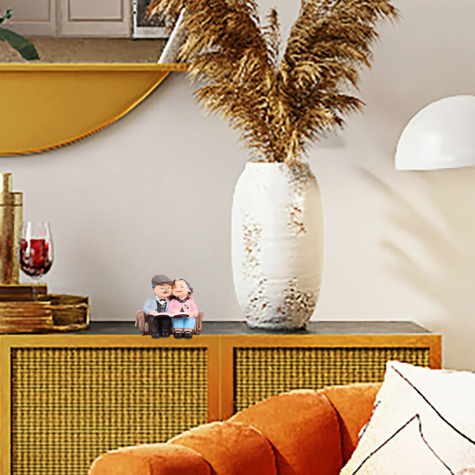 الأجداد عاشق الراتنج زوجين مصغرة الحلي الحرف الإبداعية سطح المكتب غرفة نوم الديكور هدية #2