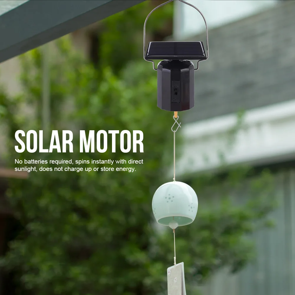 Solar Powered Eco-Friendly Motor Wind  Ornament Hanging Rotating Motor Hanging Rotate Motor