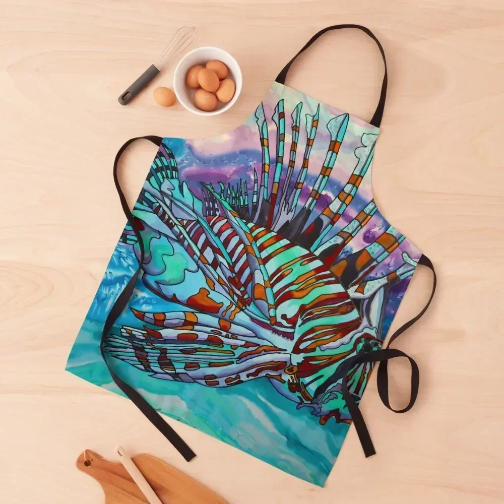 

Lionfish in Belize Apron christmas kitchen kitchen and home with personal logo kitchen gadgets Apron