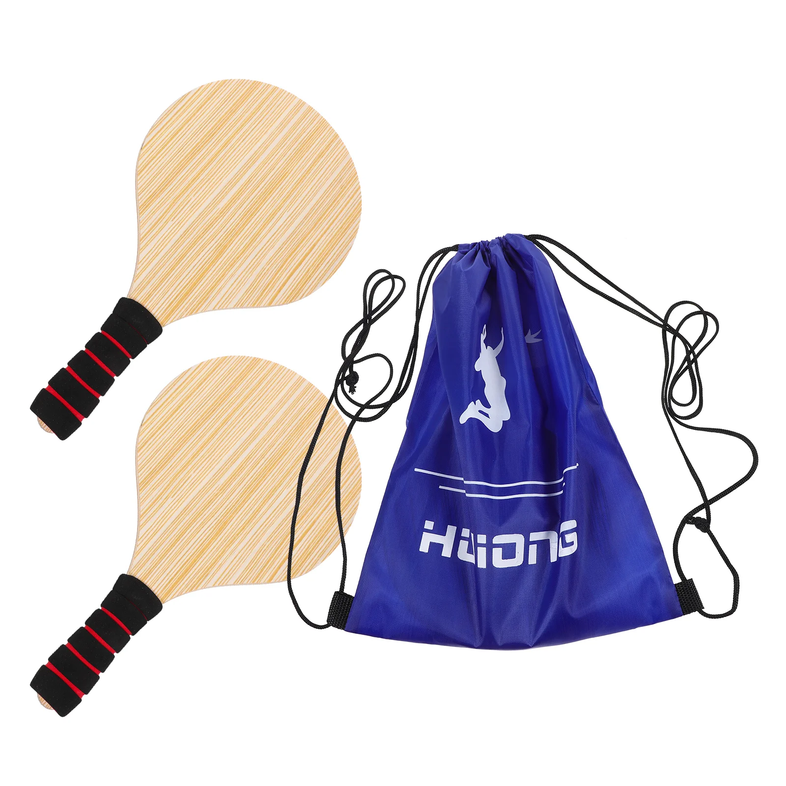 Badminton Racket Paddles Cricket Board Reusable Wood Pong Plastic Beach Fitness