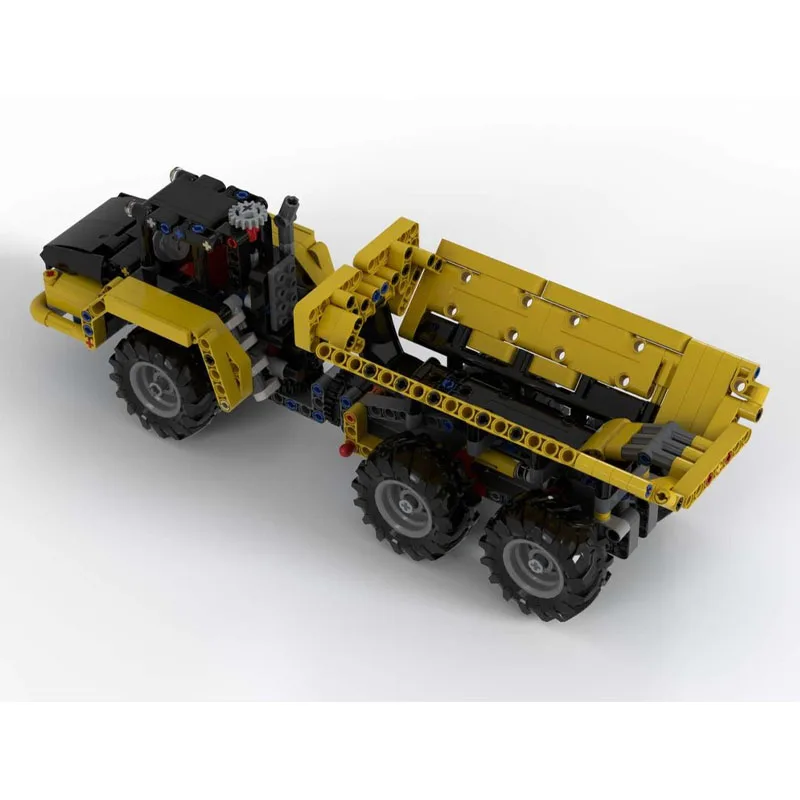 MOC-143774 新しい関節式ダンプトラックビルディングブロックモデル、588パーツ、男の子や子供向けの誕生日ビルディングブロックおもちゃギフト